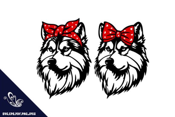 Alaskan Malamute Mom SVG Design Review for Embroidery