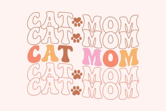 Cat Mom SVG PNG Design