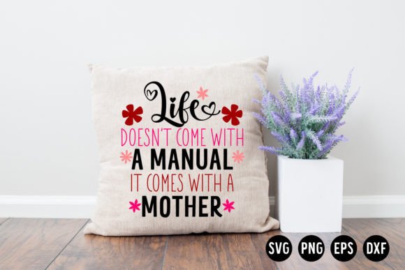 Mothers Day SVG Cut File Mom SVG Mum: Real Embroidery Test