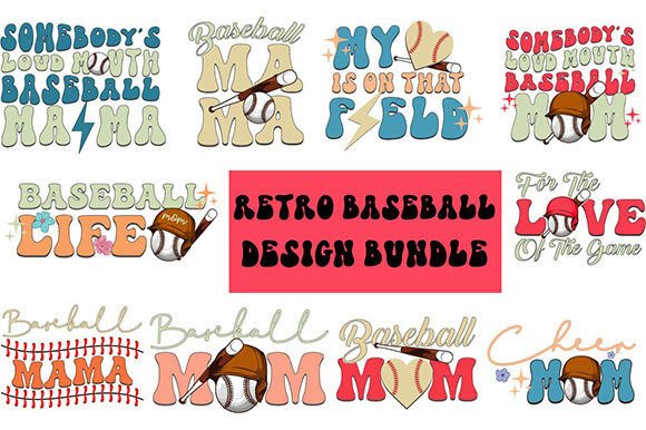 Retro Baseball Mom SVG Design Bundle Review